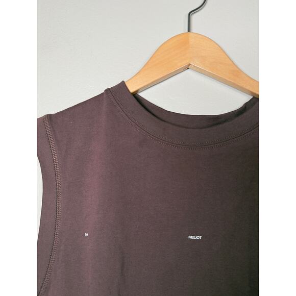 HELIOT EMIL Burgundy Ecdysis Tank Top size S - Picture 9 of 12